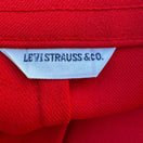 Switch Levis Vintage 70s Red High Waisted Trousers Straight Leg White Tab Pants 26x30.5 2 image