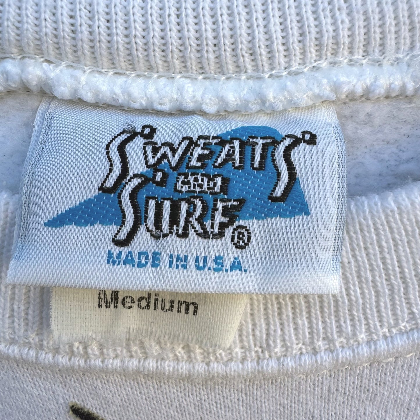 BW Sweats Surf Vintage 80s Hanes Crewneck Cottagecore Floral Granny Sweatshirts