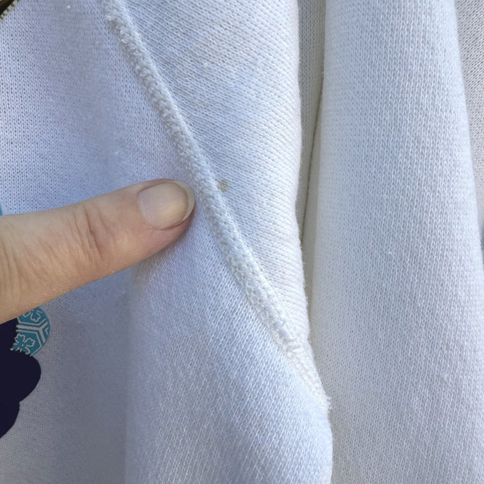 BW Sweats Surf Vintage 80s Hanes Crewneck Cottagecore Floral Granny Sweatshirts