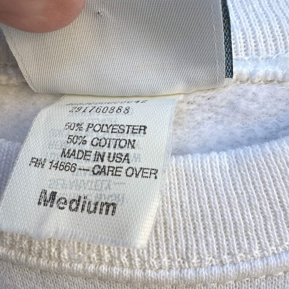 BW Sweats Surf Vintage 80s Hanes Crewneck Cottagecore Floral Granny Sweatshirts