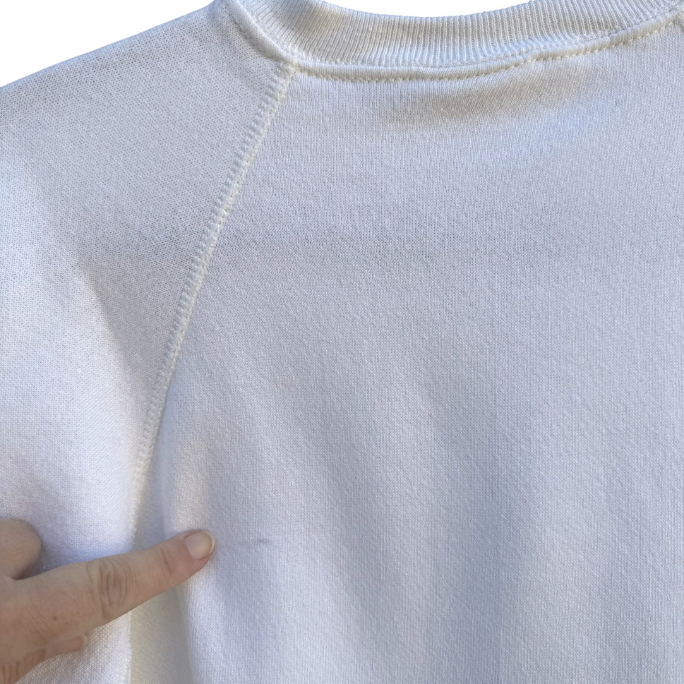 BW Sweats Surf Vintage 80s Hanes Crewneck Cottagecore Floral Granny Sweatshirts