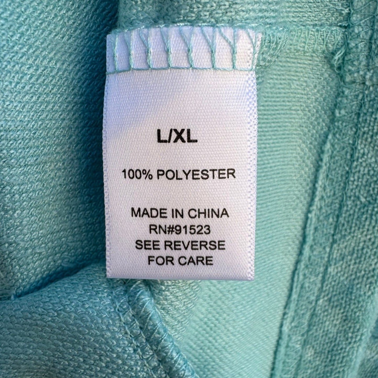Jaclyn Intimates Aqua Blue Embossed Damask Plush Robe L/XL NEW Cozy Loungewear