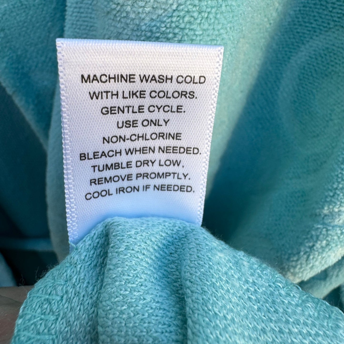 Jaclyn Intimates Aqua Blue Embossed Damask Plush Robe L/XL NEW Cozy Loungewear