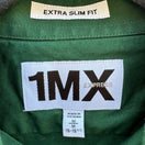Switch Express 1MX Extra Slim Fit Shirt Mens Medium 15-15.5 Forest Green Button Down 2 image