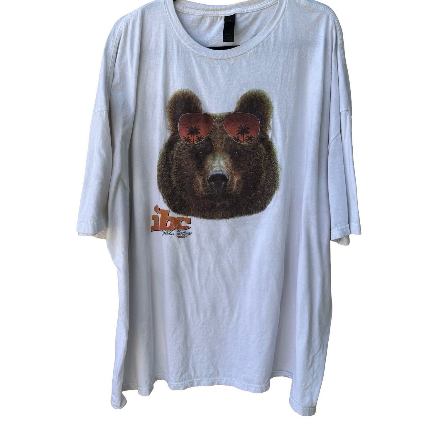 International Bear Convergence IBC Palm Springs 2023 Graphic White Tee Mens 5XL