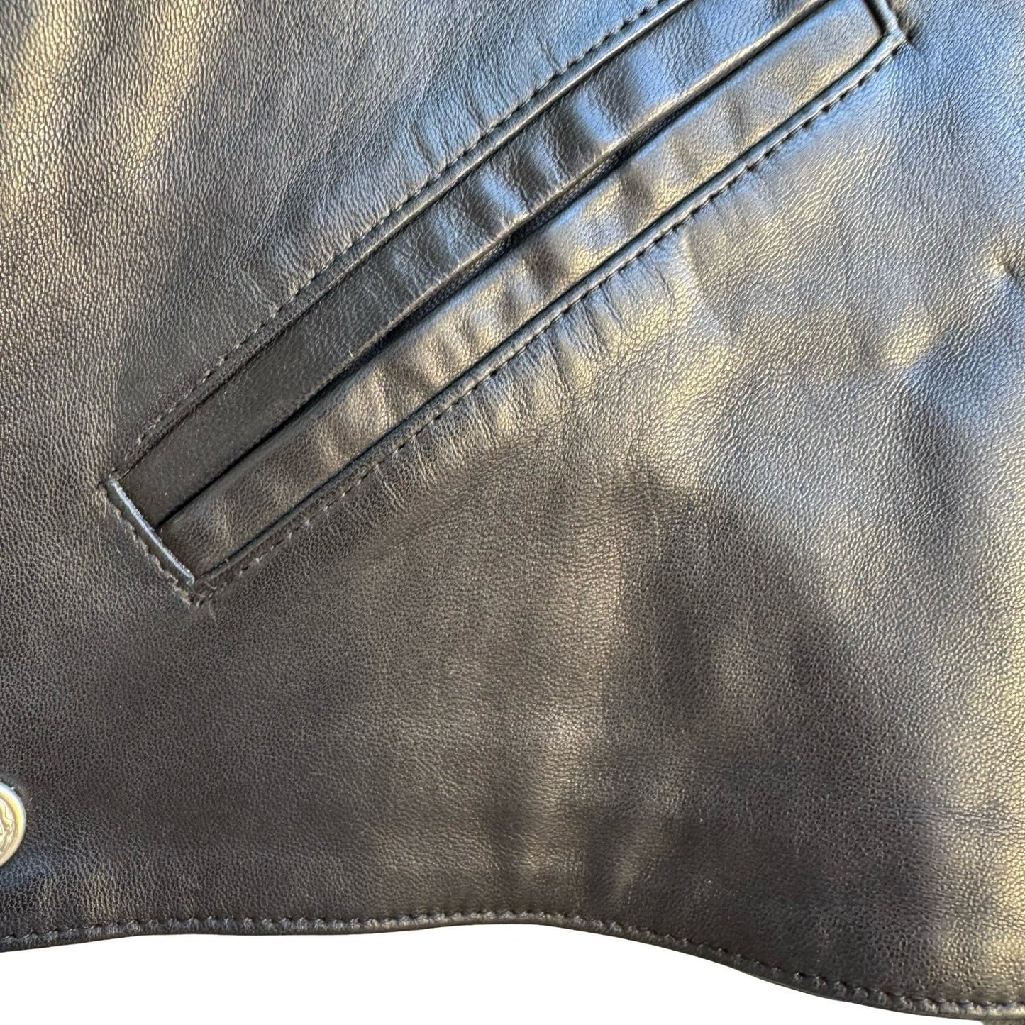 Firenze Vintage 90s Avant Garde Biker Moto Punk Leather Cropped Bolero Jacket