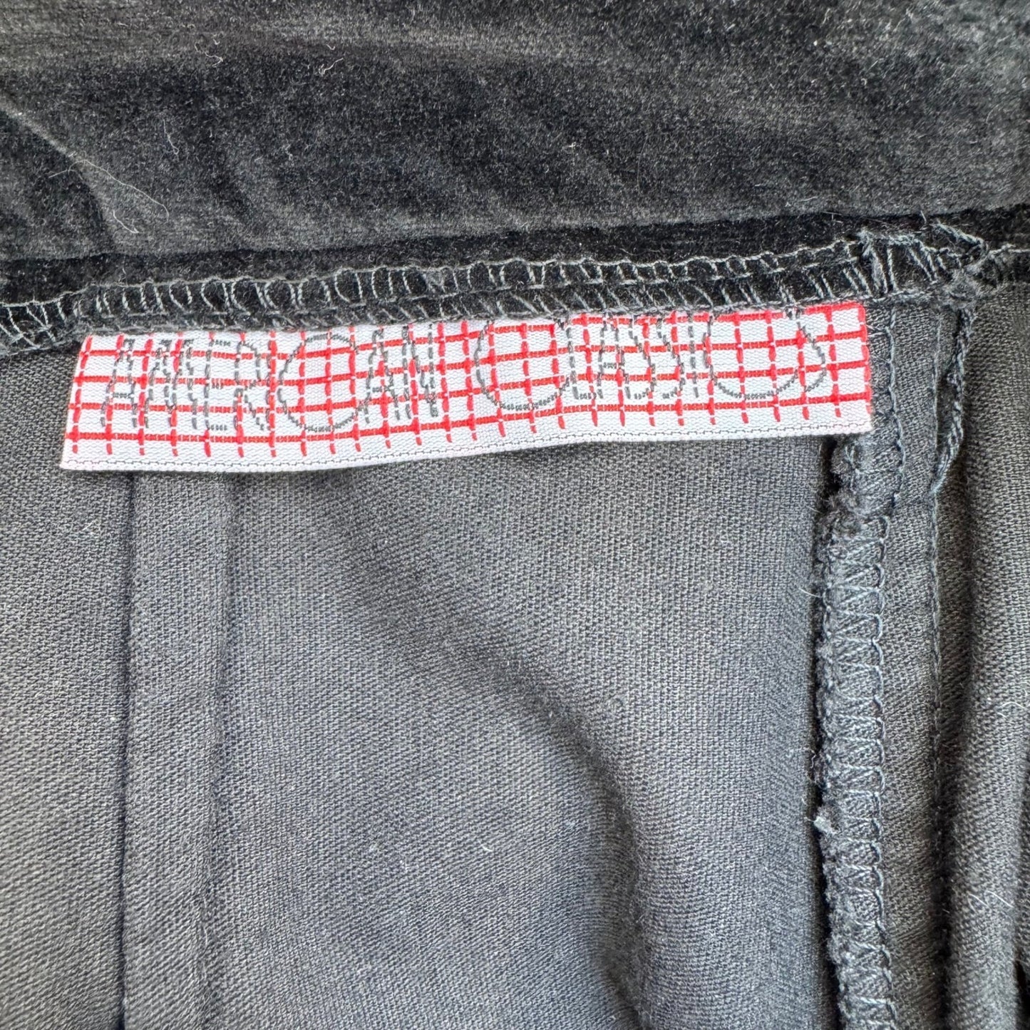 American Classics Vintage Black Velvet Pencil Party Skirt High Waisted Cotton XS