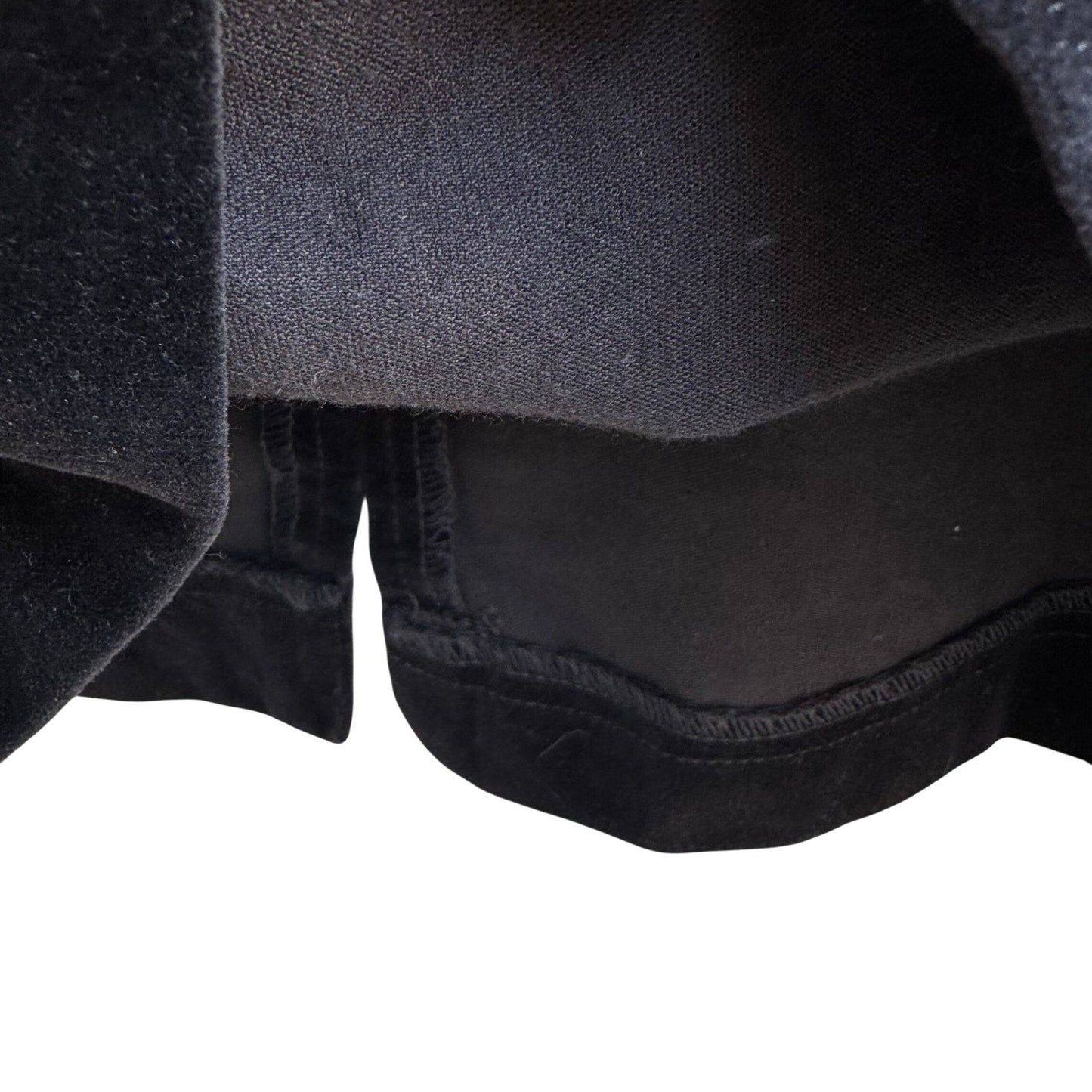 American Classics Vintage Black Velvet Pencil Party Skirt High Waisted Cotton XS