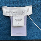 Switch J Jill 100% Cashmere Minimalist Softcore Layering Preppy Tunic Sweater Teal M 2 image