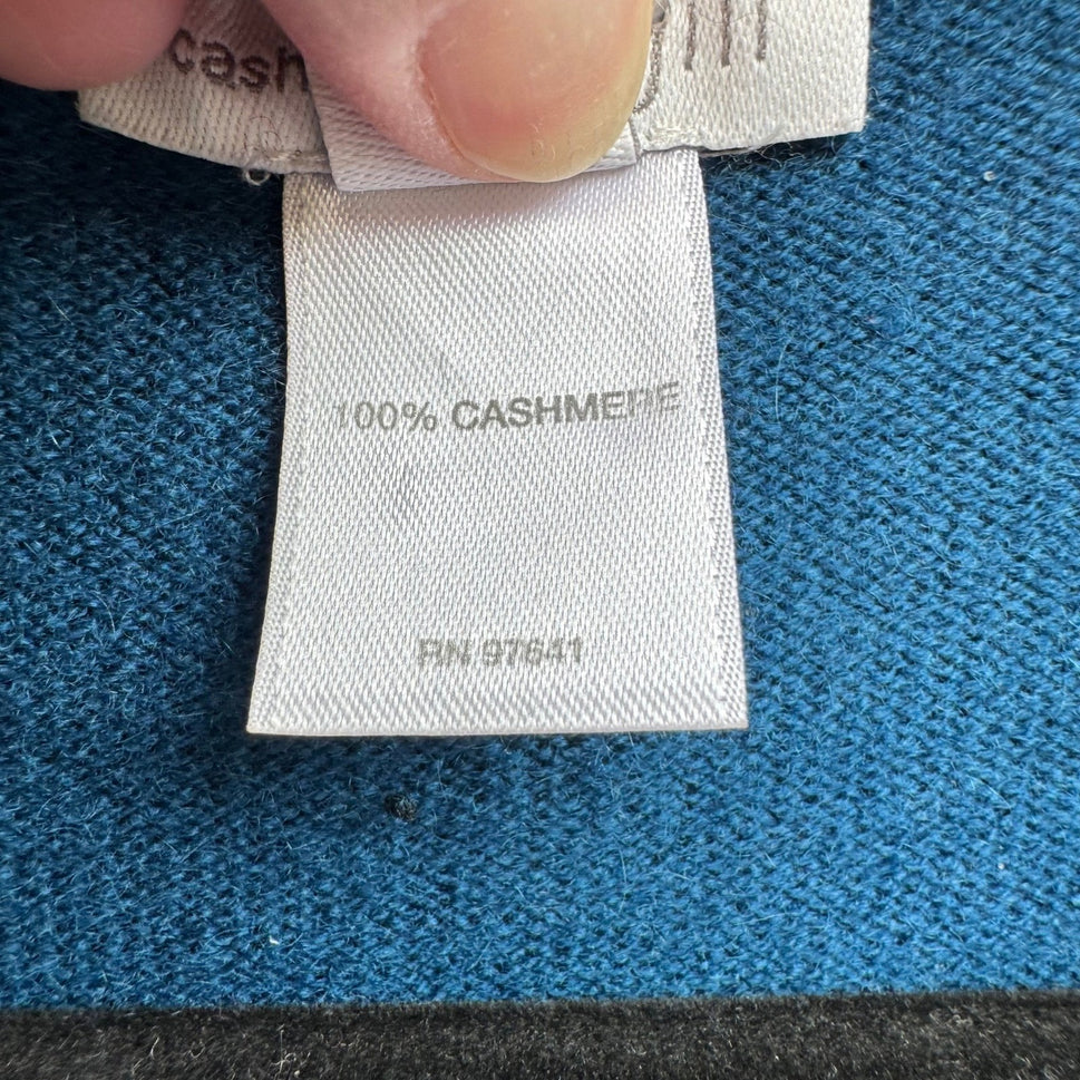 J Jill 100% Cashmere Minimalist Softcore Layering Preppy Tunic Sweater Teal M