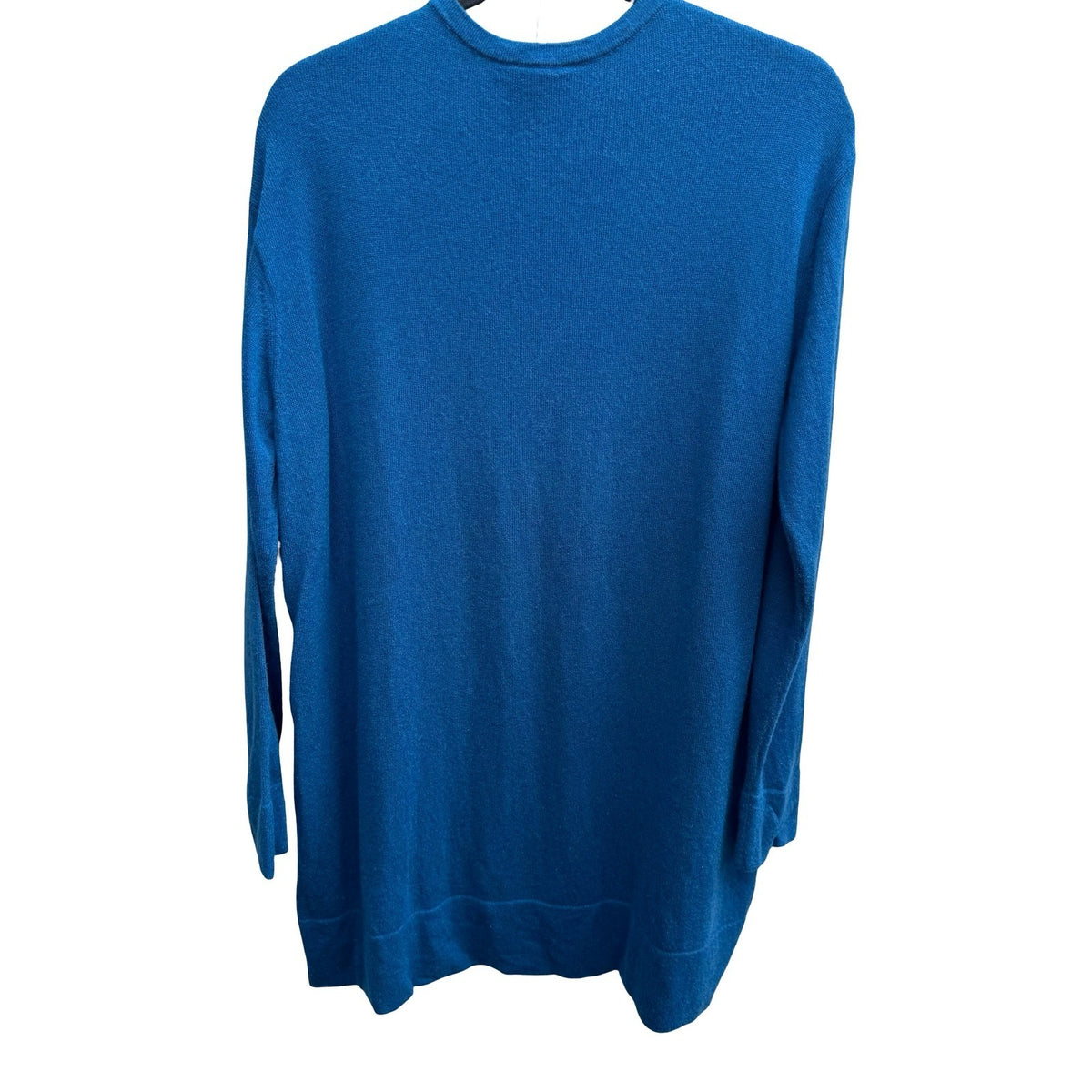 J Jill 100% Cashmere Minimalist Softcore Layering Preppy Tunic Sweater Teal M