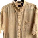 Switch Izod Vintage Mens Short Sleeve Button-Down Preppy Yellow Plaid Cotton Shirt XL 3 image