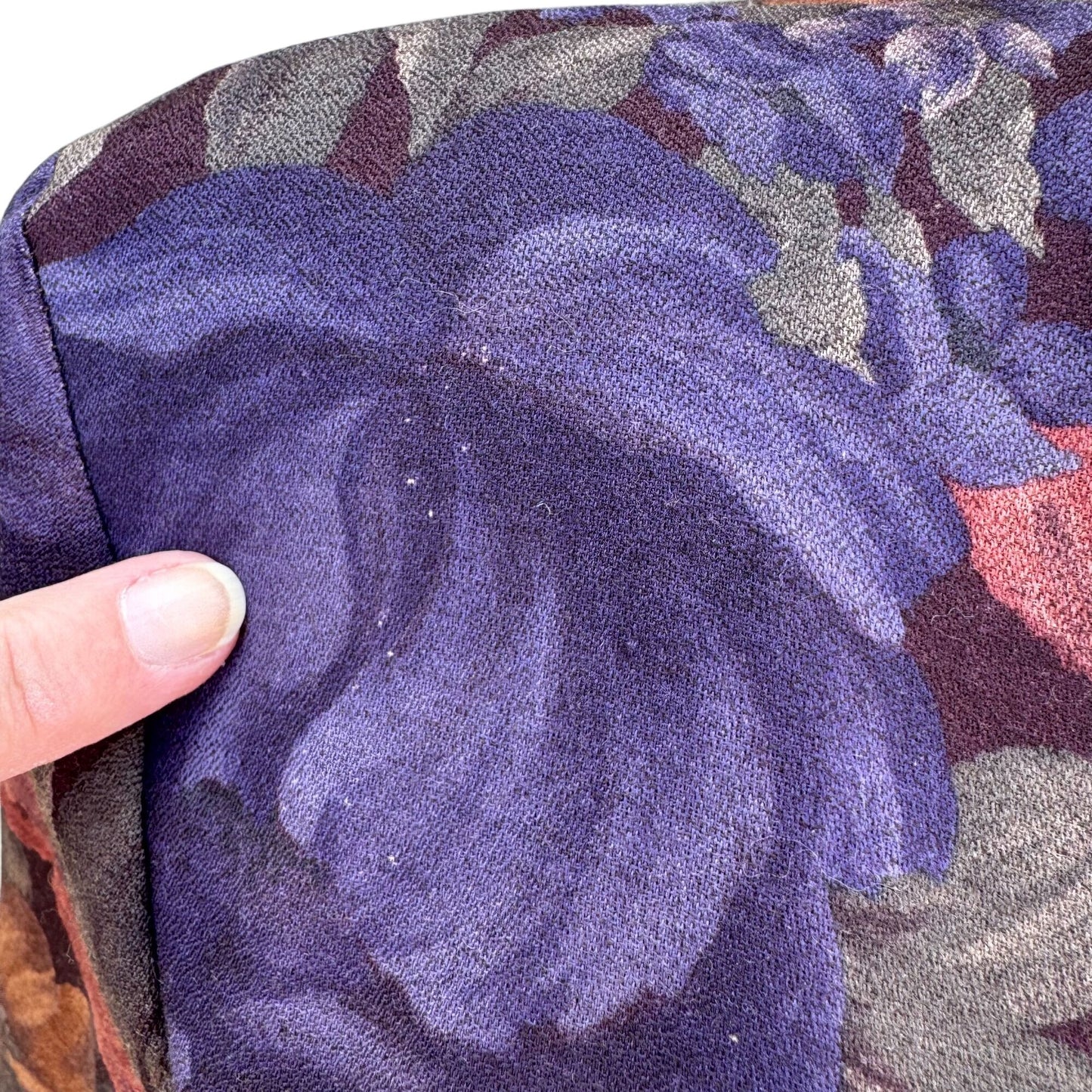 Toni Garment CC Magic Vintage Floral Button Up Pleated Jewel Tone Blazer Skirt S