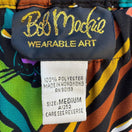 Switch Bob Mackie Wearable Art Vintage Colorful Cat Face Printed Jersey Maxi Skirt M 2 image
