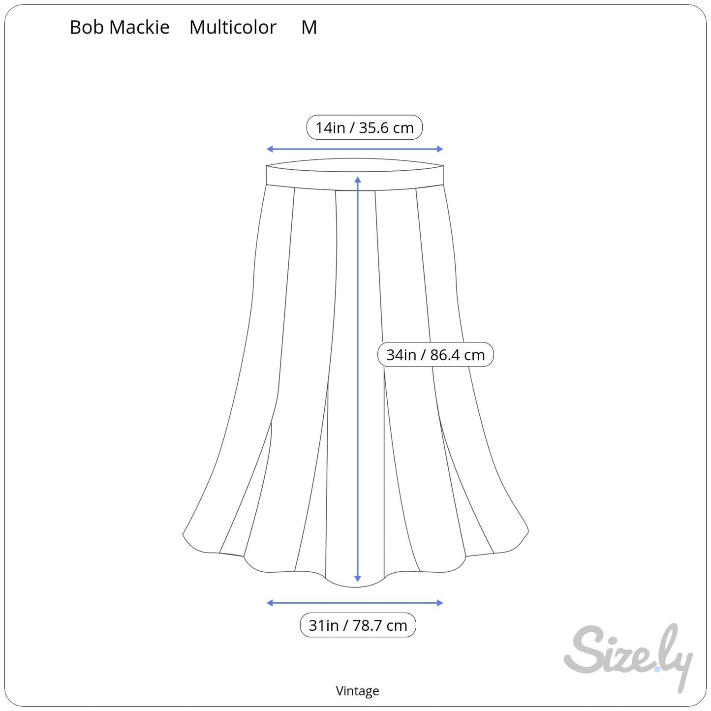 Bob Mackie Wearable Art Vintage Colorful Cat Face Printed Jersey Maxi Skirt M