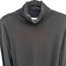 Switch Joan Rivers Womens Black Turtleneck Sweater L Soft Knit Pullover Long Sleeve 3 image