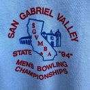 Switch Vintage 90s Stedman San Gabriel Valley Bowling Championship Polo Shirt Americana 3 image