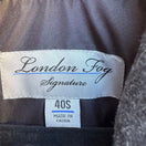 Switch London Fog Signature Car Coat Detachable Liner Wool Collar Black Mens 40S NEW 2 image