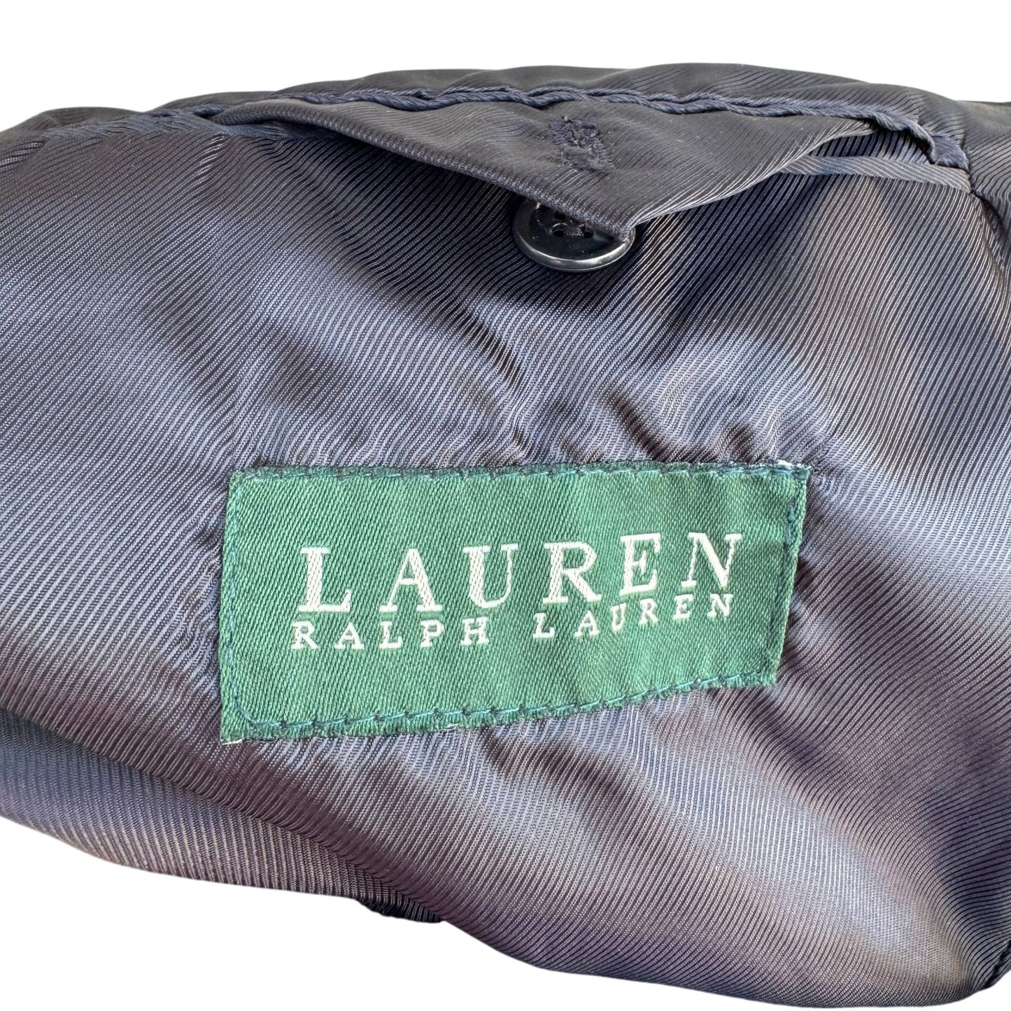 Lauren Ralph Lauren Mens Charcoal Overcoat Wool Cashmere Blend Woven In Italy XL