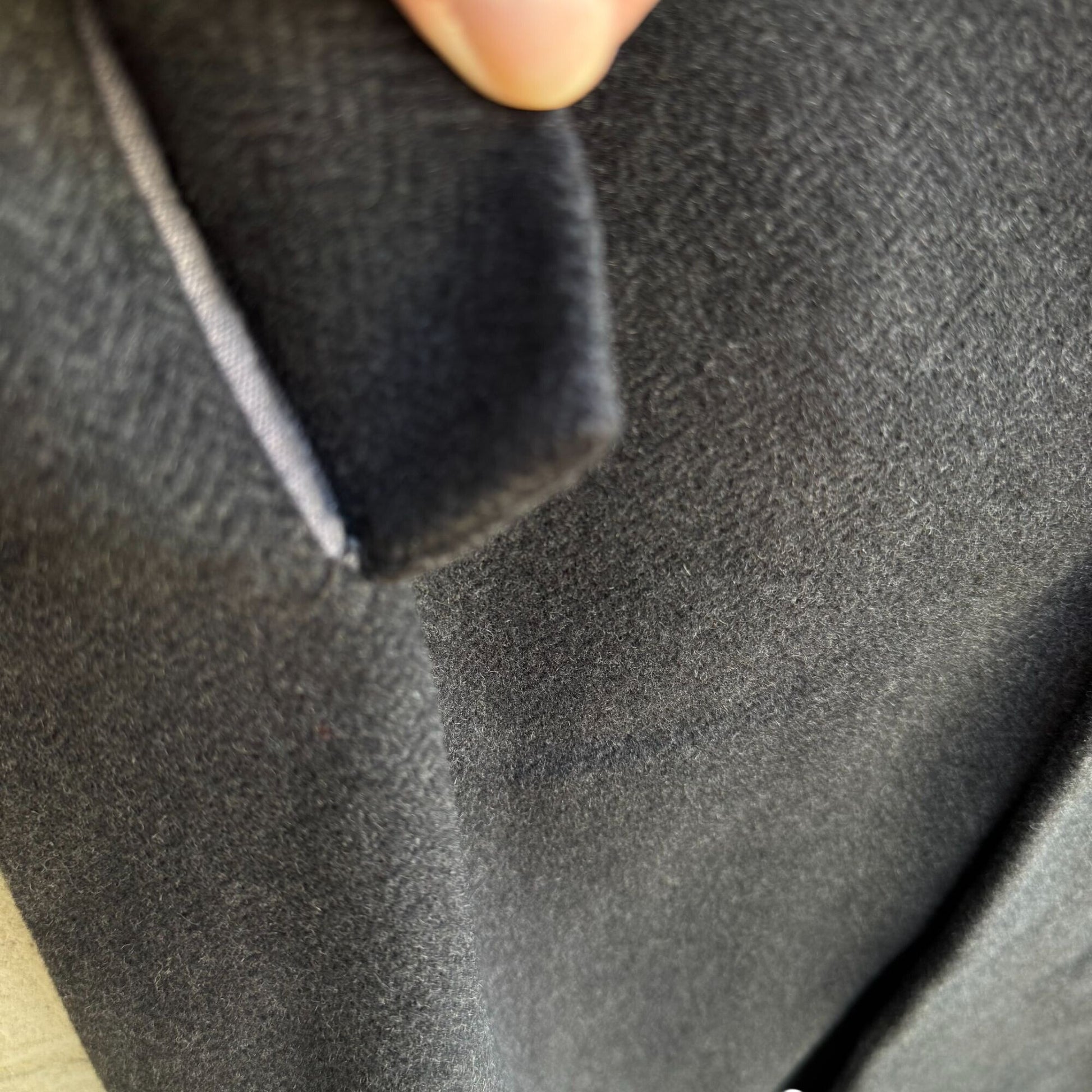 Lauren Ralph Lauren Mens Charcoal Overcoat Wool Cashmere Blend Woven In Italy XL