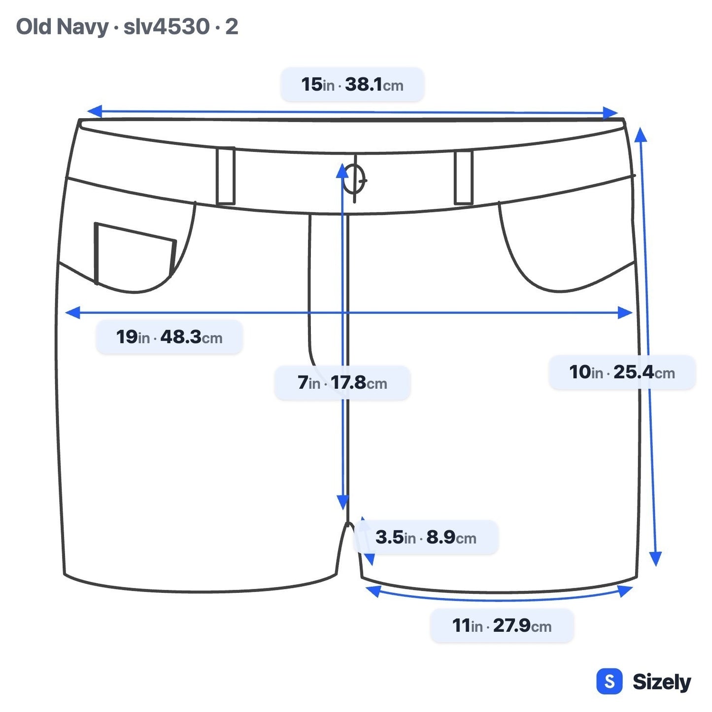 Old Navy Vintage Y2K Low Rise Denim Shorts Boho Festival Beachwear Blue Womens 2