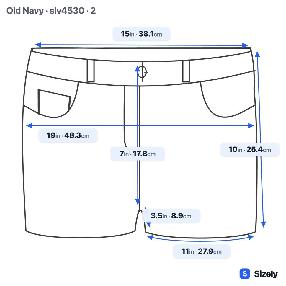 Old Navy Vintage Y2K Low Rise Denim Shorts Boho Festival Beachwear Blue Womens 2
