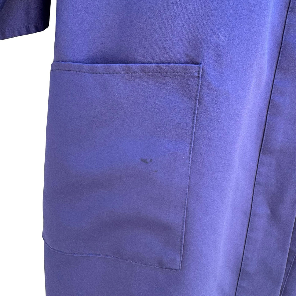 Vintage Lida Purple Kimono Haori Robe Kanji Embroidery Japanese Longevity OS