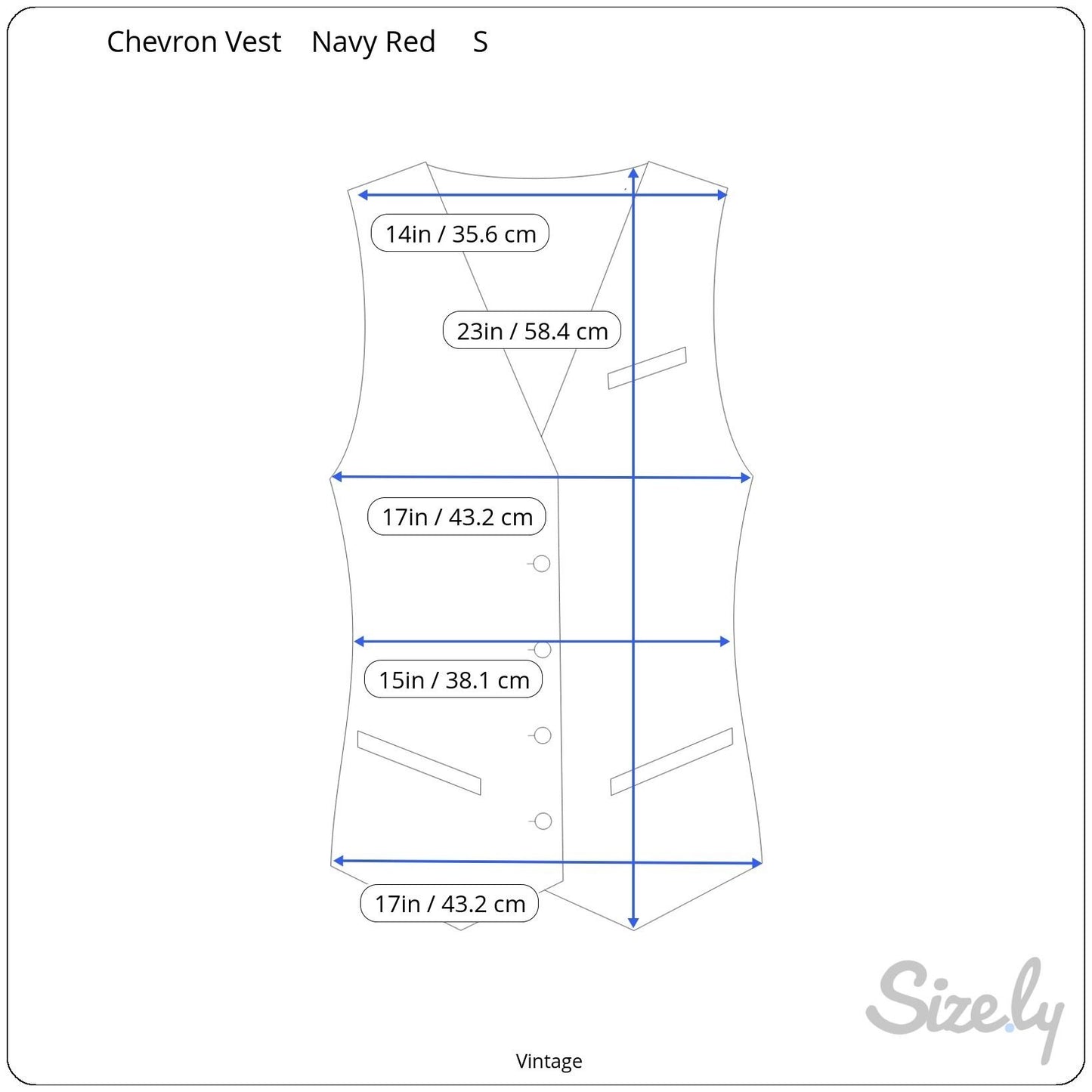 Vintage 60s Womens Navy Red Knit Striped Chevron Retro Sleeveless Sweater Vest