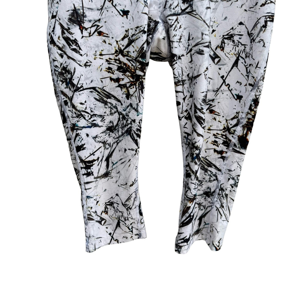 Nike Dri-FIT Abstract Splatter Print Capri Leggings Gymwear Sporty Yoga Womens S