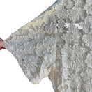 Switch Vintage Y2K Womens Babydoll Ivory Stretch Lace Short Sleeve Semi Sheer Crop Top 3 image