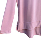 Switch Ransom Womens Pink Cowl Neck Long Sleeve Lightweight Uneven Hem Turtleneck New L 3 image