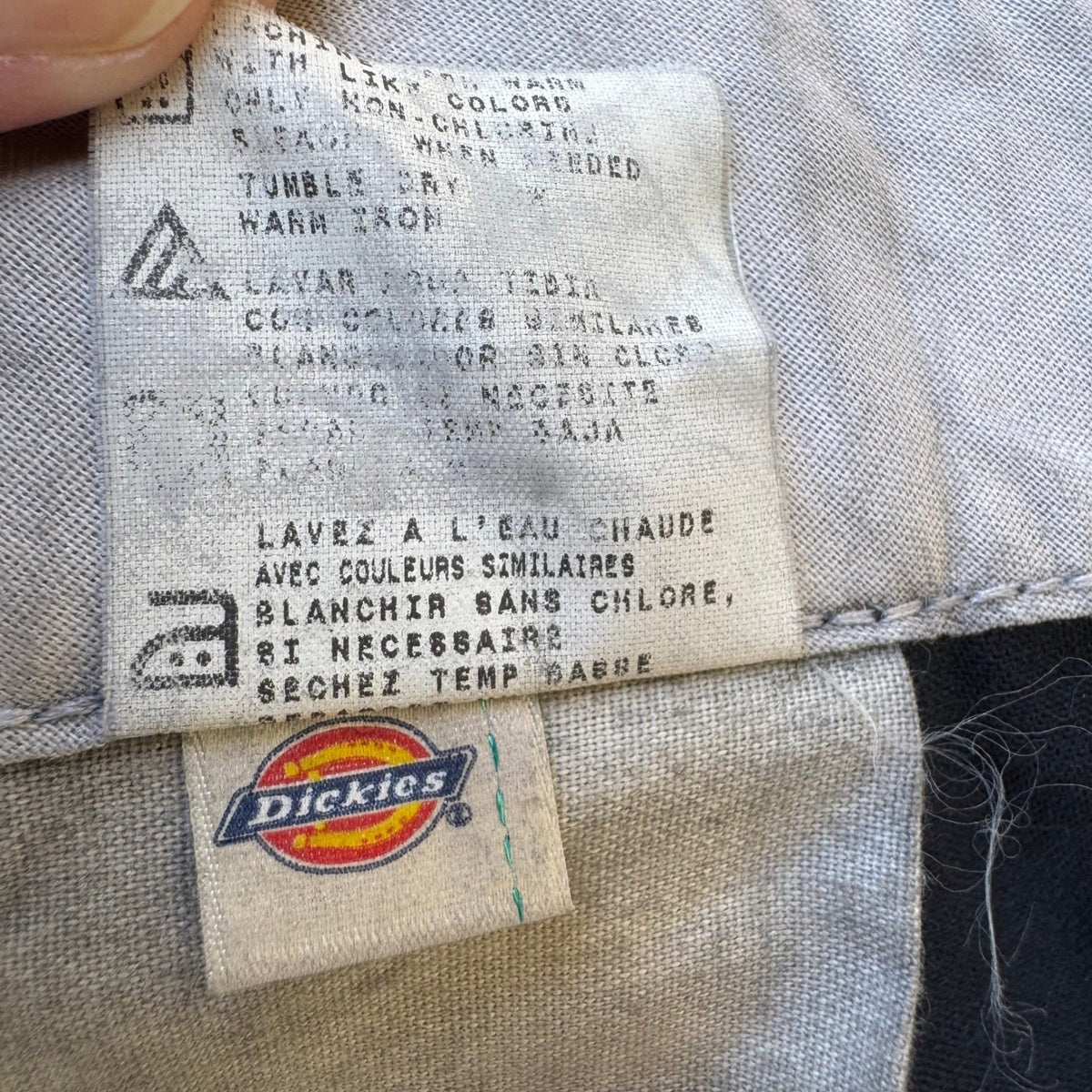 Dickies Double Knee Loose Fit Workwear Streetwear Skater Pants Mens Blue 32x30
