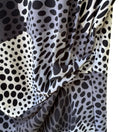 Switch Anne Klein Professional Abstract Ruched Draped Sleeveless Grey Career Top L NEW 3 image
