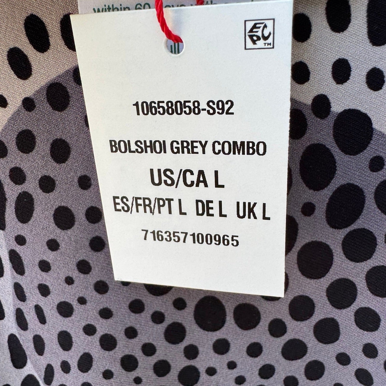 Anne Klein Professional Abstract Ruched Draped Sleeveless Grey Career Top L NEW