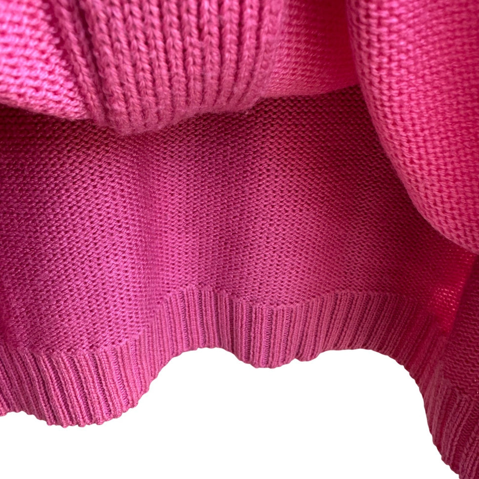 Robinsons Vintage 50s 60s Pink Cardigan Sweater Acrylic Raglan Button Front XL