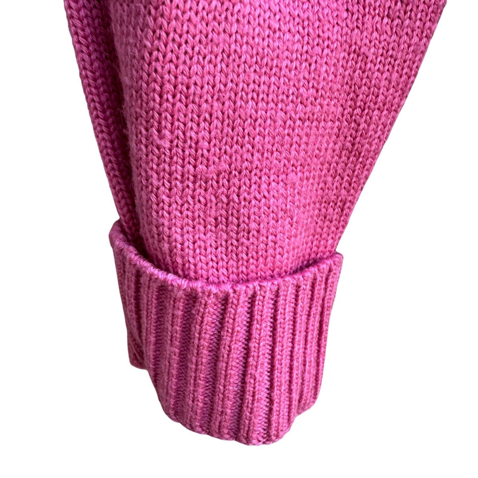 Robinsons Vintage 50s 60s Pink Cardigan Sweater Acrylic Raglan Button Front XL