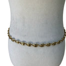 Switch Vintage Y2K Glam Gold Tone Heart Charm Locket Dangle Link Chain Belt Adjustable 3 image