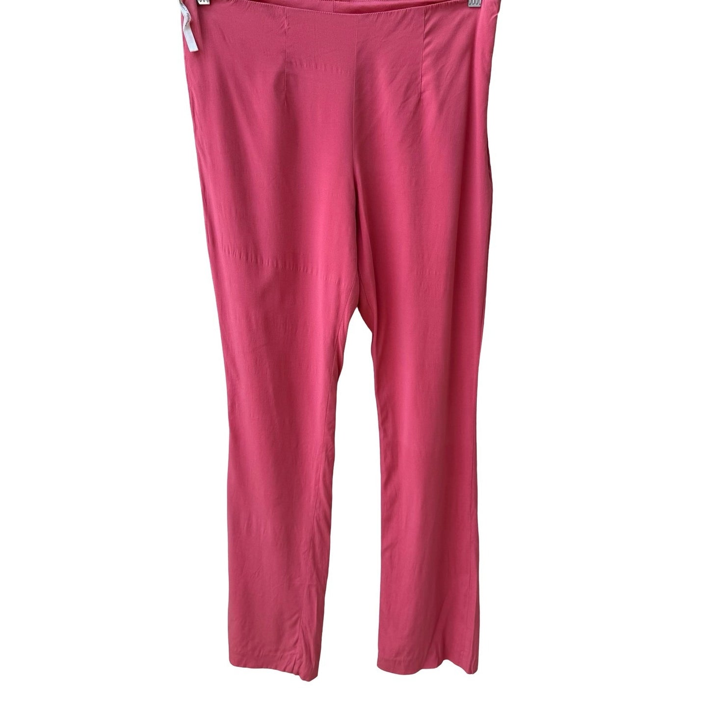 Cynthia Rowley Vintage Y2K 90s Silk Minimalist Dopamine Dressing Pant Beach Pink