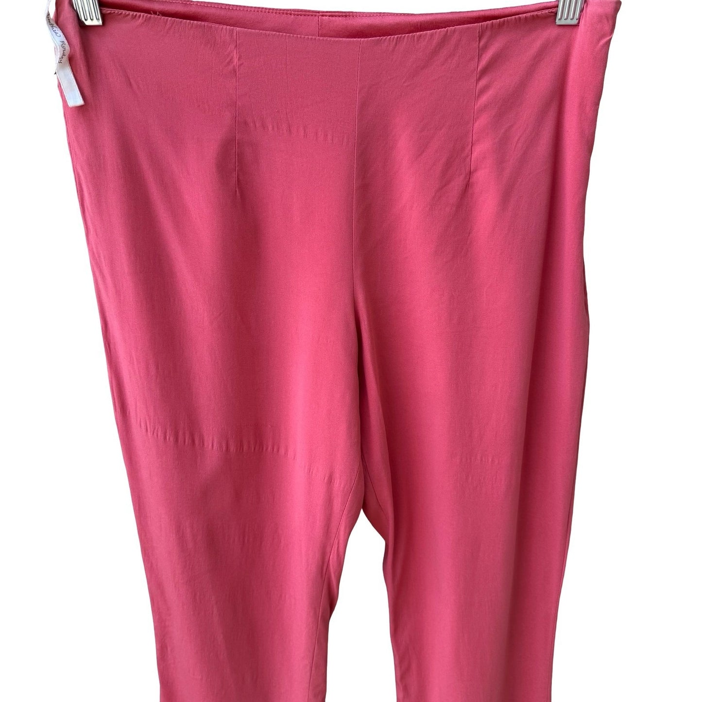 Cynthia Rowley Vintage Y2K 90s Silk Minimalist Dopamine Dressing Pant Beach Pink