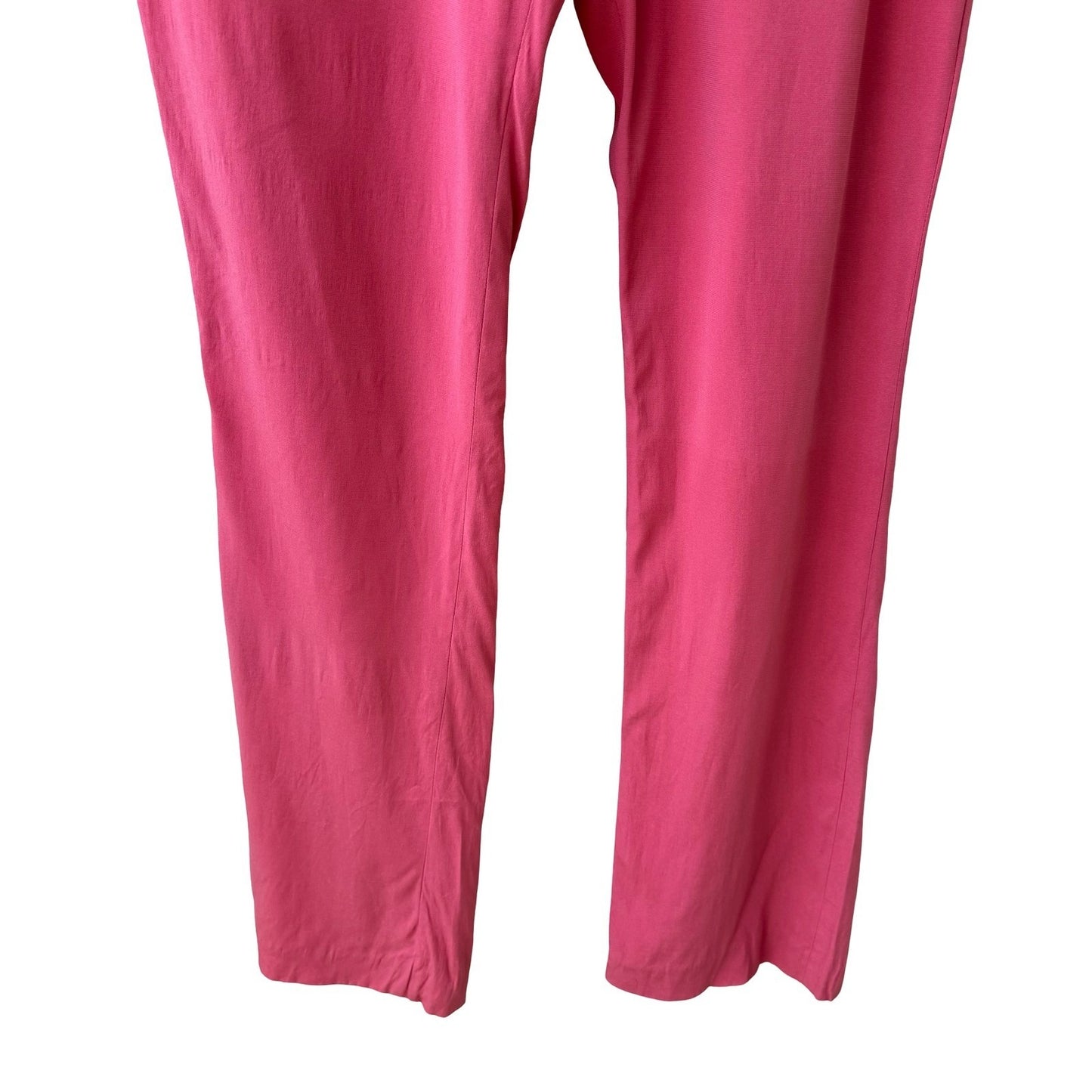 Cynthia Rowley Vintage Y2K 90s Silk Minimalist Dopamine Dressing Pant Beach Pink