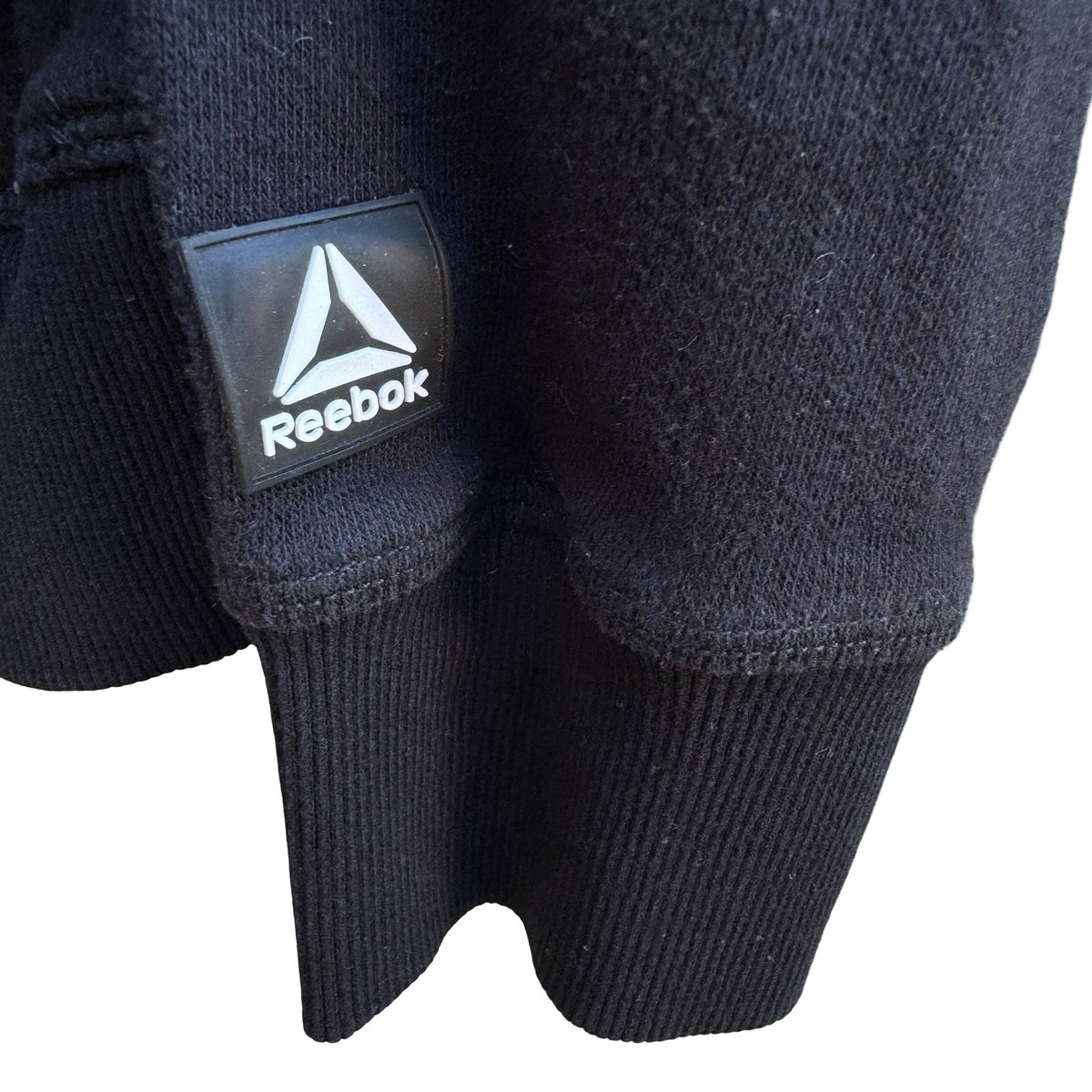 Reebok Athleisure Sporty Gym Tonal Delta Logo Crewneck Sweatshirt Black Womens S