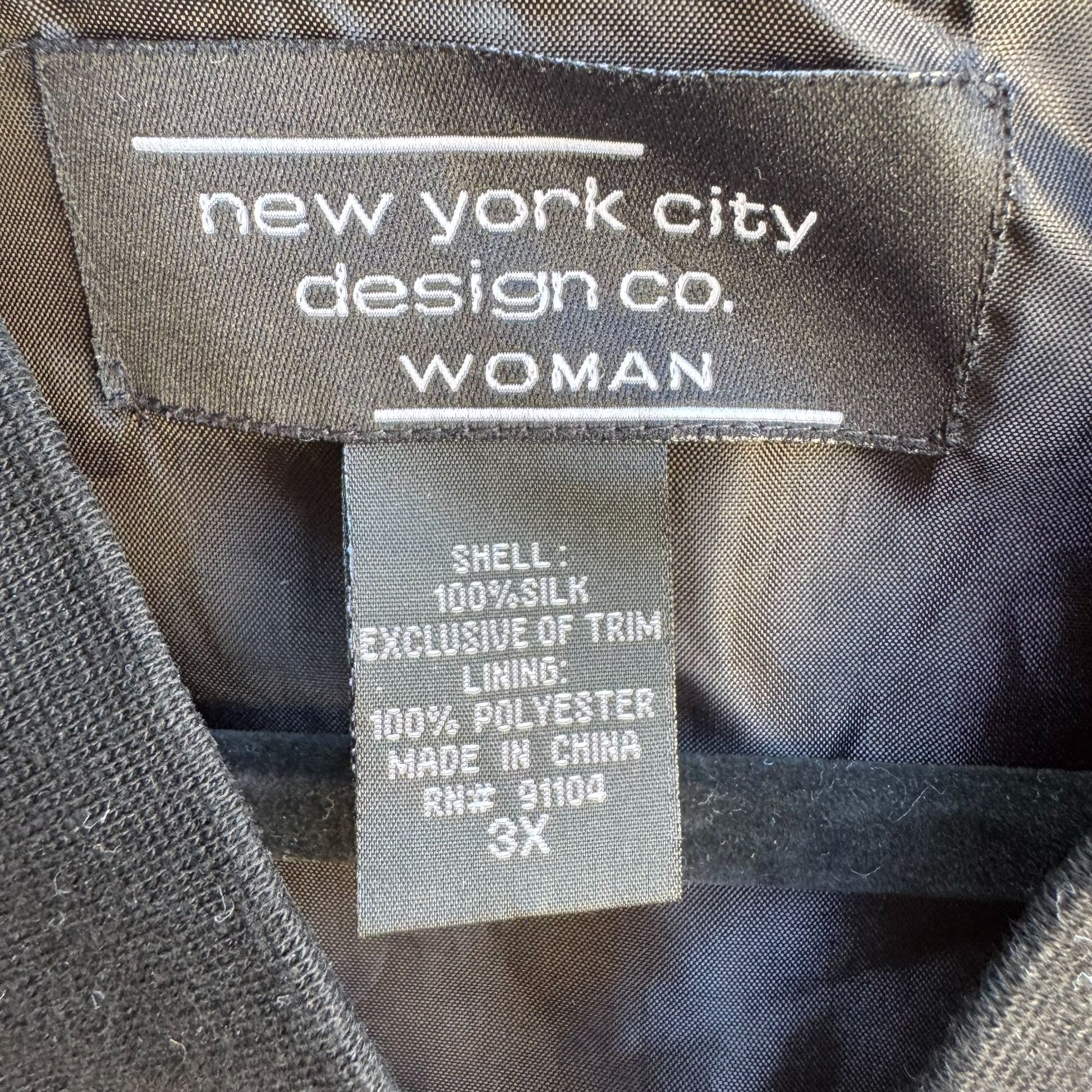 New York City Design Co Vintage Womens Oversized Silk Animal Print Bomber Jacket 3X