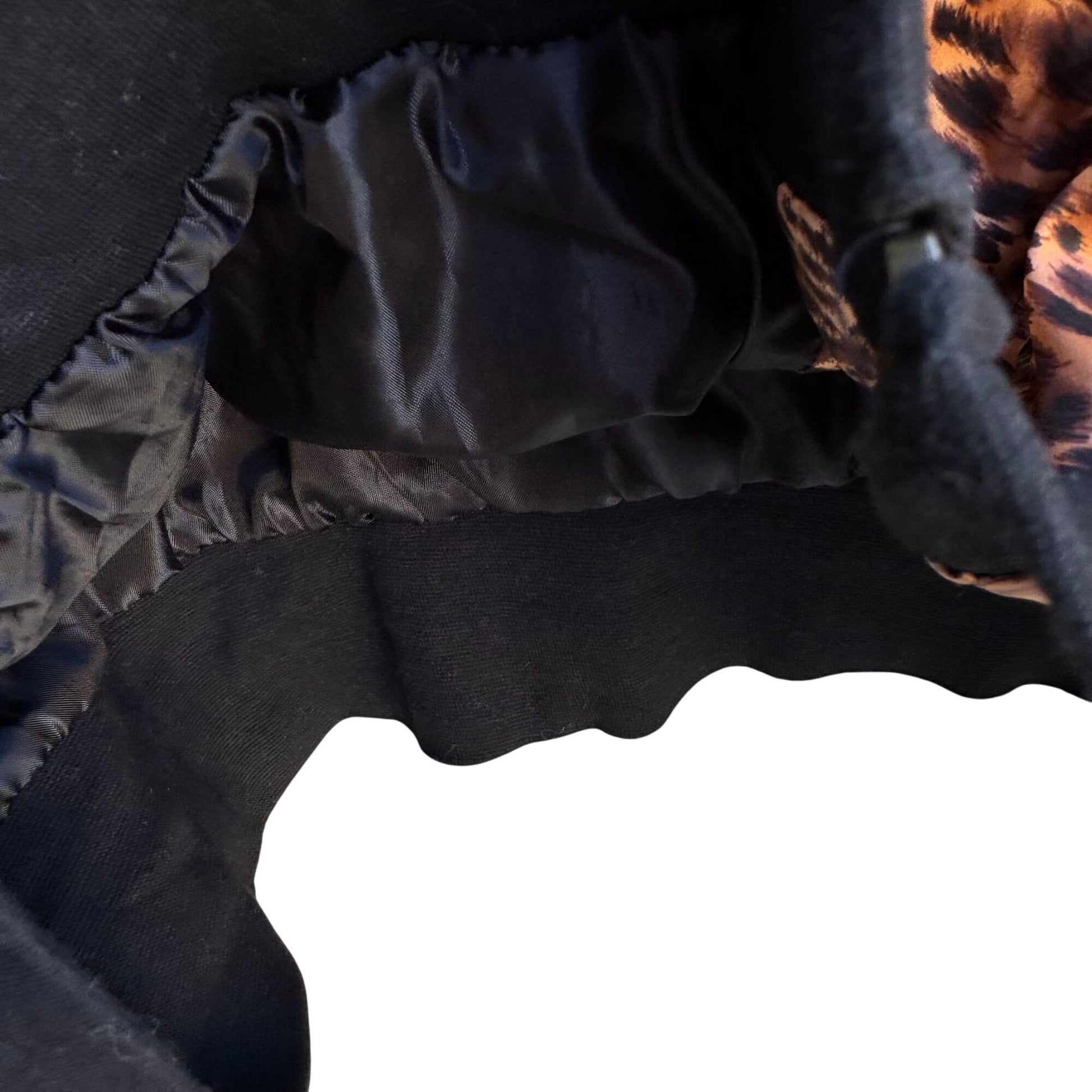 New York City Design Co Vintage Womens Oversized Silk Animal Print Bomber Jacket 3X