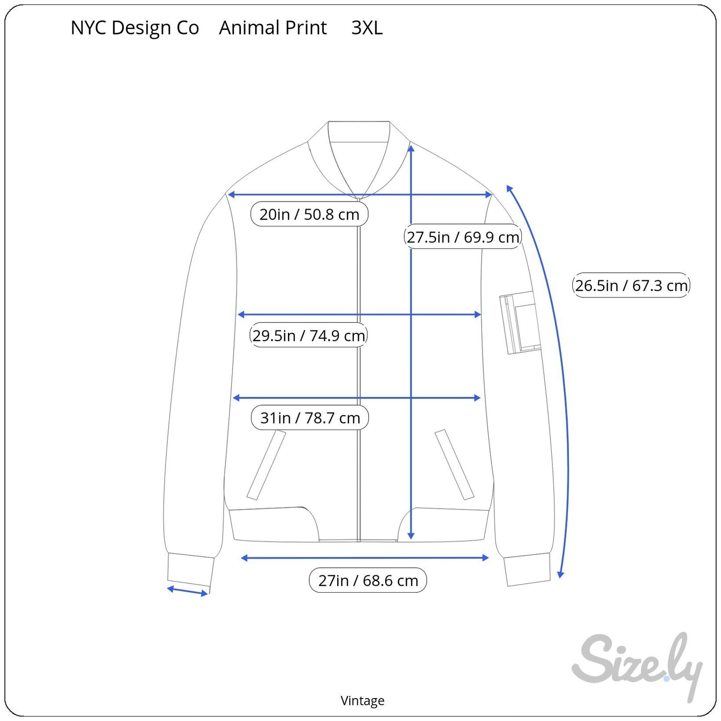 New York City Design Co Vintage Womens Oversized Silk Animal Print Bomber Jacket 3X