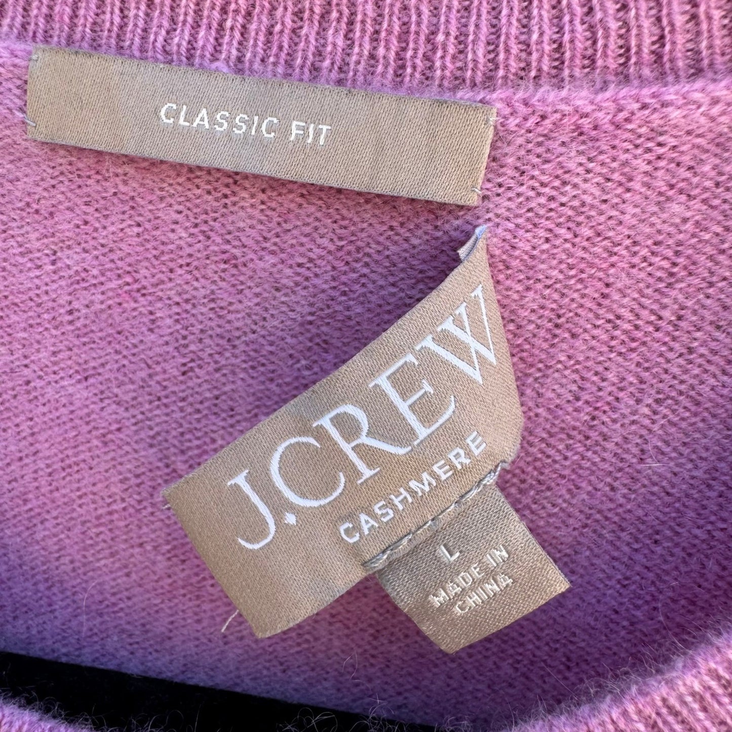 J.Crew Cashmere Quiet Luxury Fair Trade Sustainable Sweater Old Money Preppy L