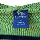 Switch High Sierra Cottagecore Cable Knit Crochet Trim Cotton Hoodie Sweater Green XL 2 image