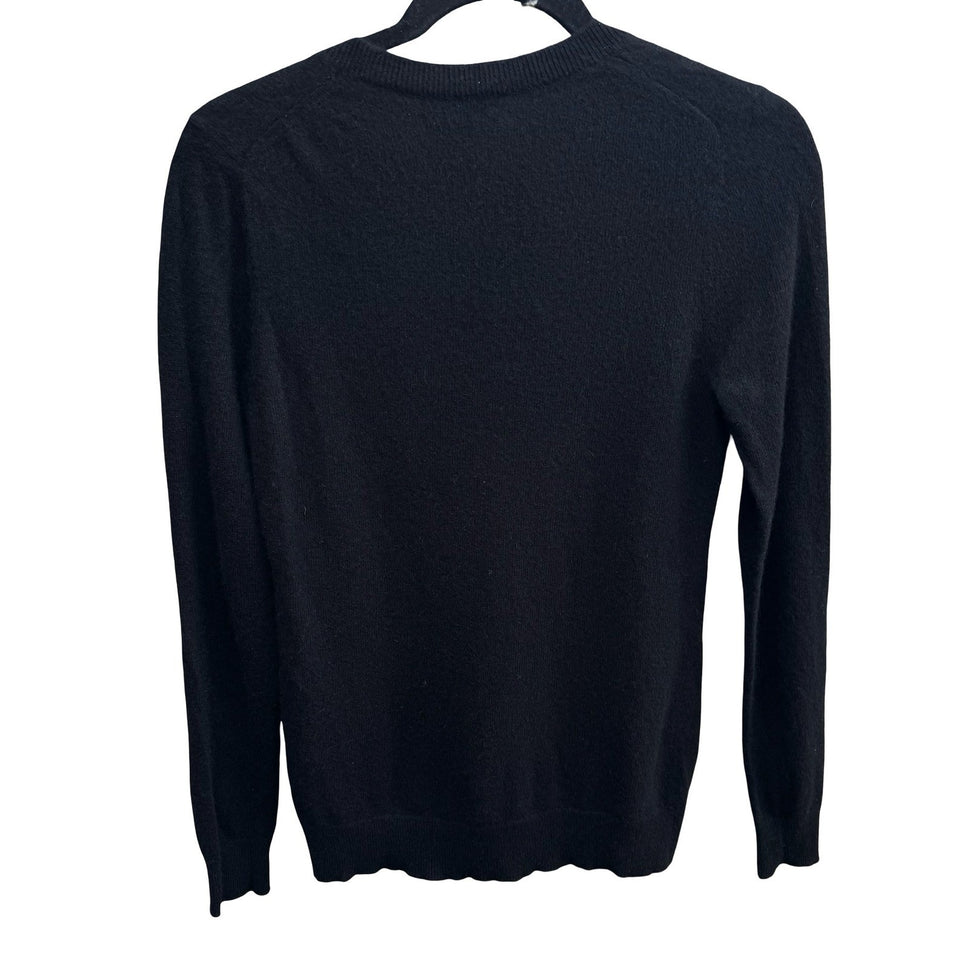 Charter Club Luxury Cashmere Quiet Luxury Old Money Preppy Cozy Sweater Black M