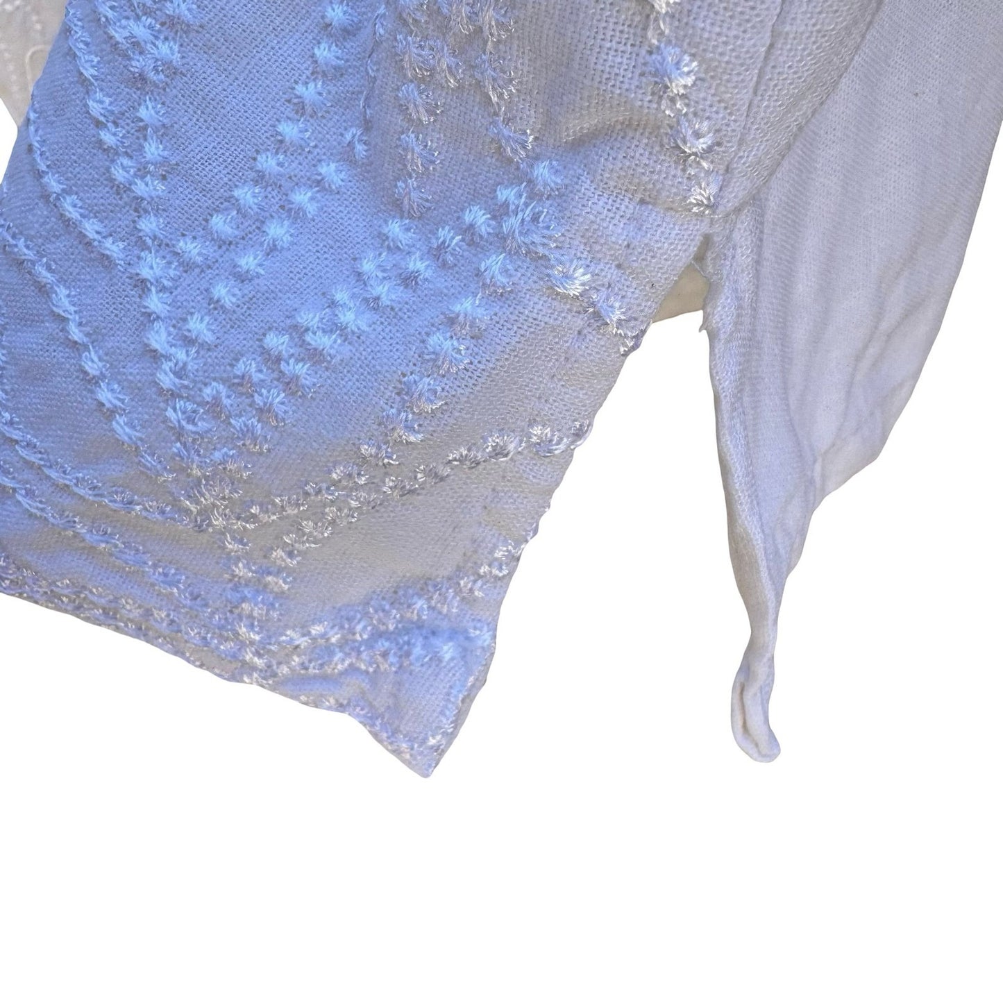 Jessica London Linen Blend Coastal Resortwear Floral Embroidered Tunic Top 14