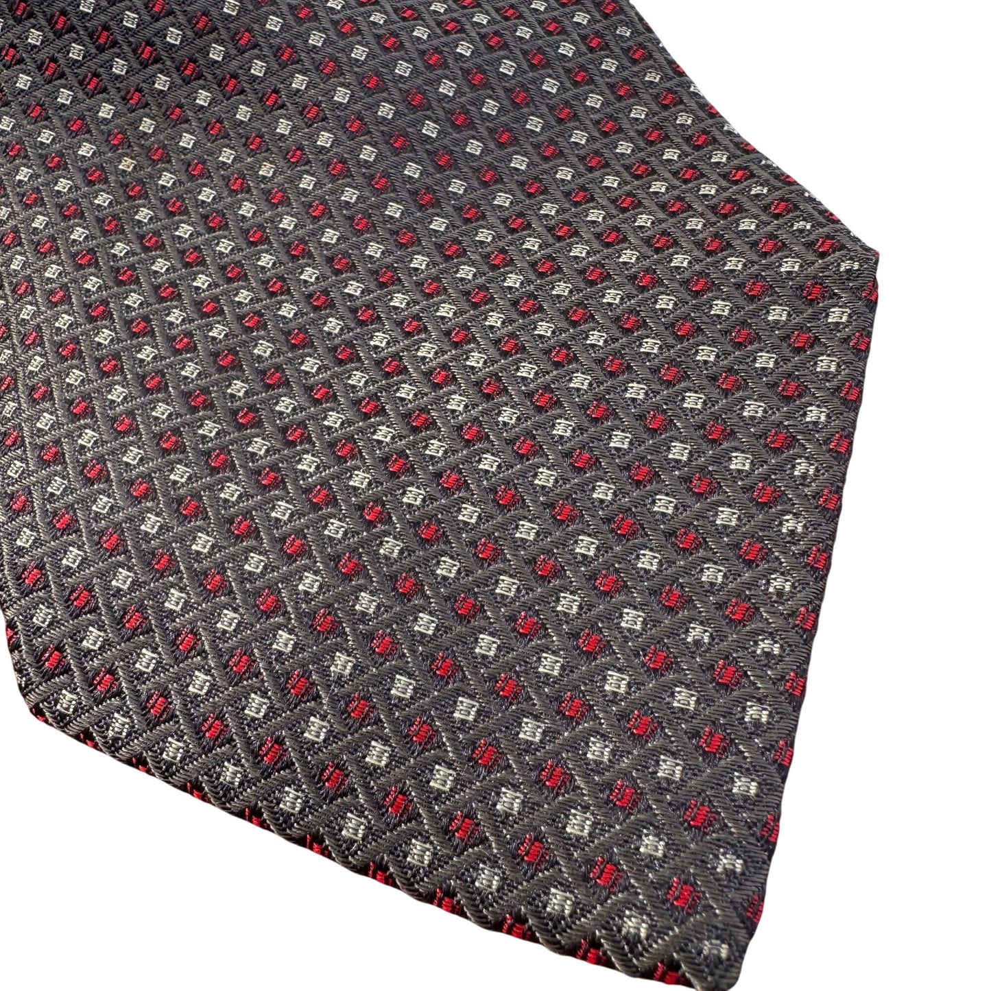 Kenneth Gordon Nordstrom Vintage Silk Mens Geometric Pattern Tie Necktie OS