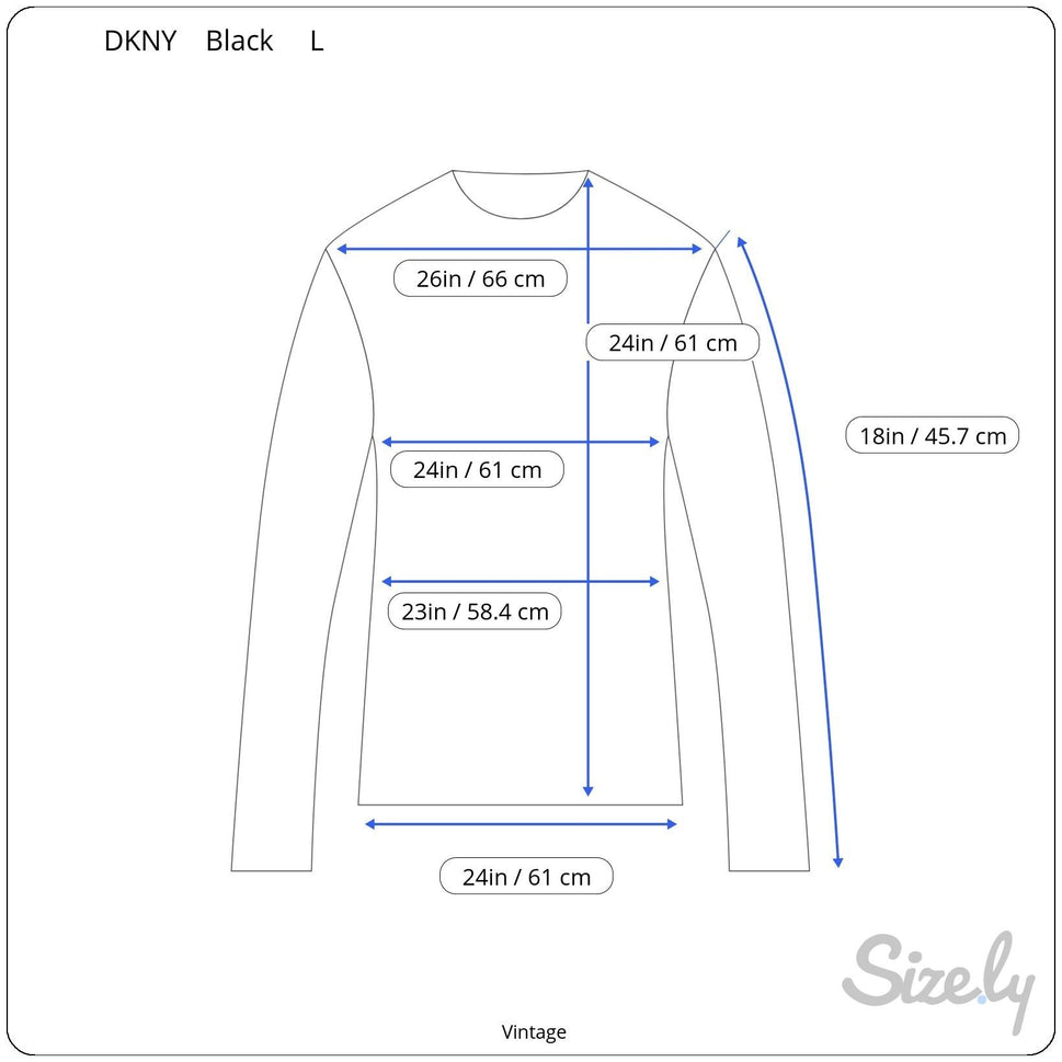 DKNY Black 3/4 Sleeve Boat Neck Sweatshirt Womens L French Terry Minimalist